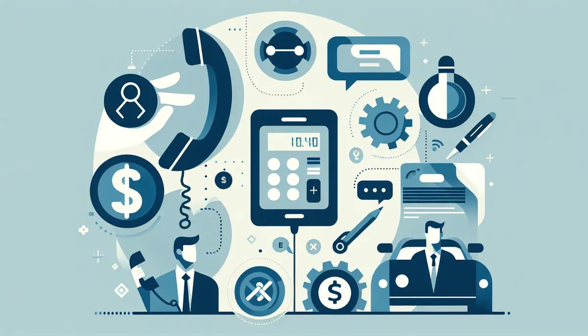 Illustration showing auto repair shop price management concepts for auto repair shop businesses — visual guide to increasing average ticket through phone interactions