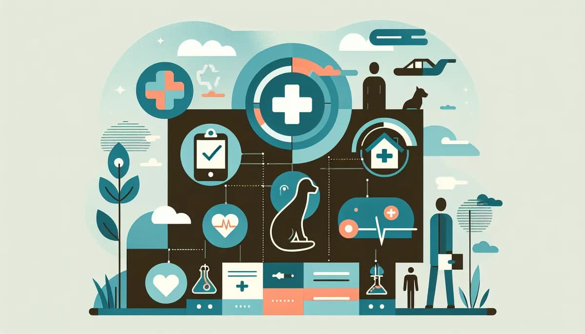 Illustration showing veterinary clinic emergency prioritization concepts for veterinary clinic businesses — visual guide to identifying and fast-tracking urgent calls