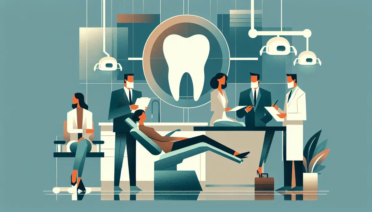 Illustration showing dental practice follow-up scheduling concepts for dental practice businesses — visual guide to booking the next visit before the client leaves