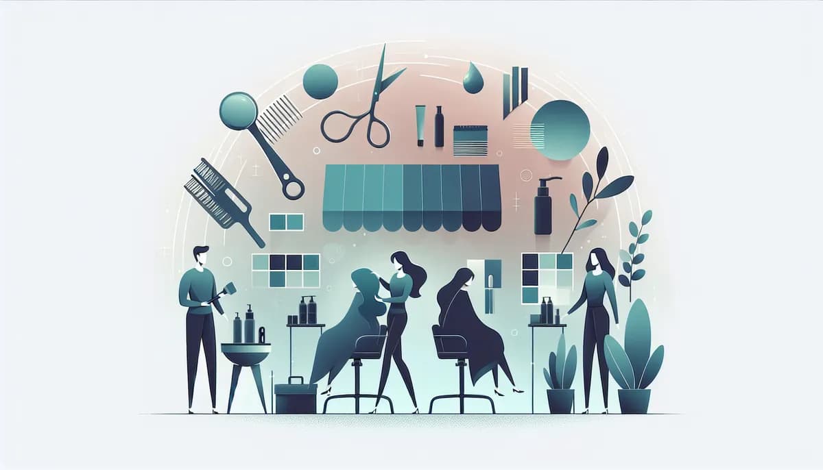 Illustration showing salon market expansion phone concepts for hair salon businesses — visual guide to reaching new customer segments through better phone presence