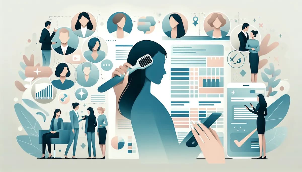 Illustration showing salon call complaint handling concepts for hair salon businesses — visual guide to making phone booking easy for all customers