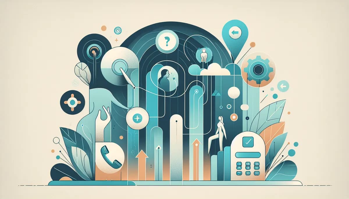Illustration showing physical therapy phone system concepts for physical therapy clinic businesses — visual guide to physical therapy phone system
