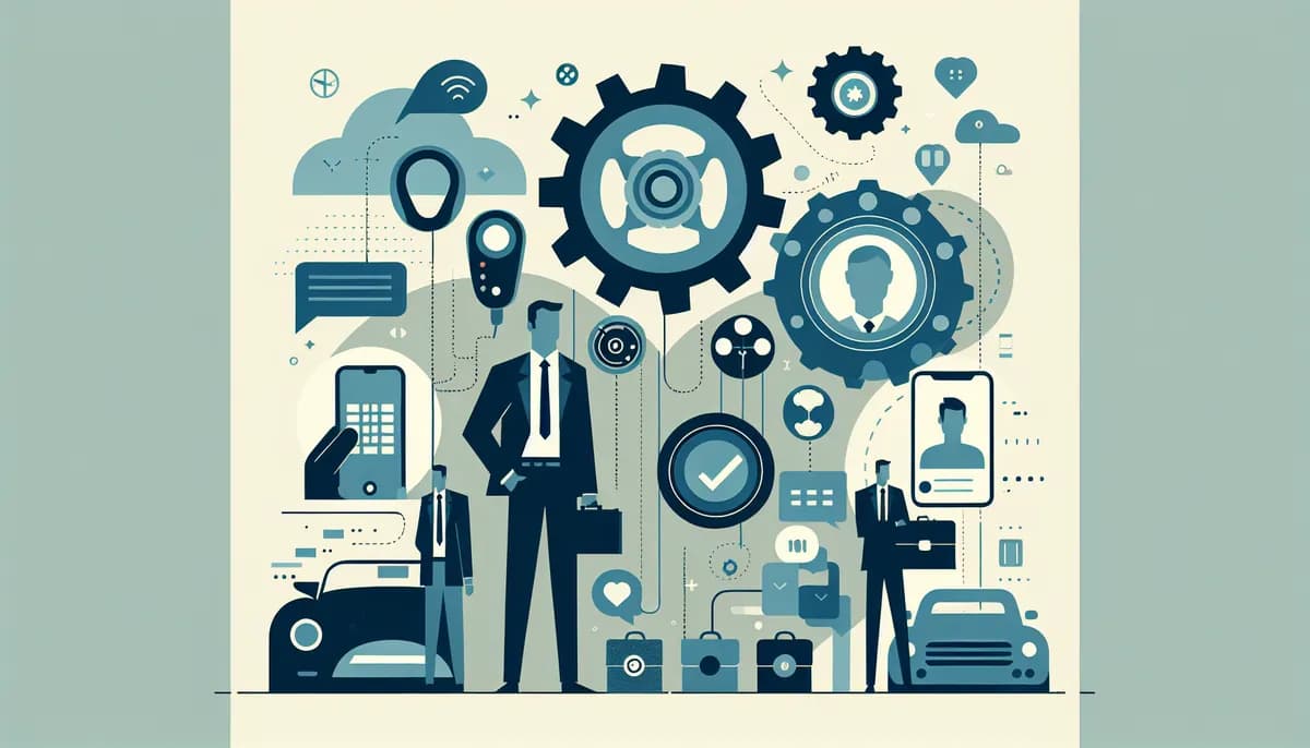 Illustration showing auto repair phone system integration concepts for auto repair shop businesses — visual guide to connecting phone systems with other business tools