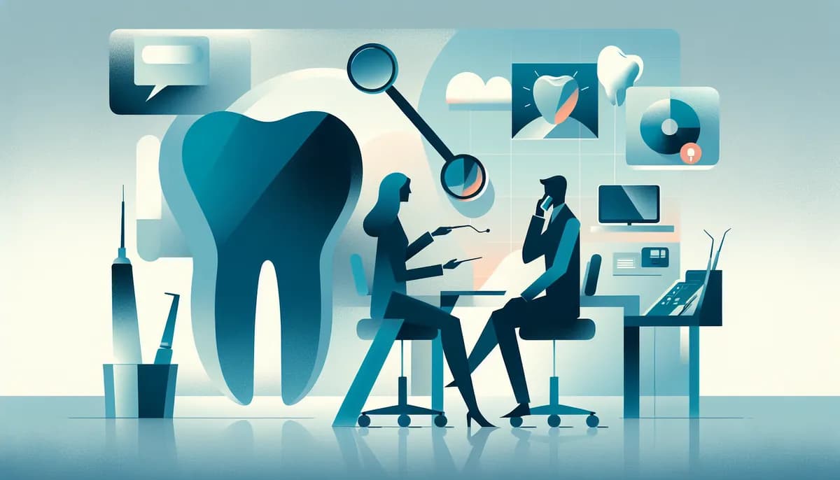 Illustration showing dental client retention phone concepts for dental practice businesses — visual guide to using phone interactions to build loyalty