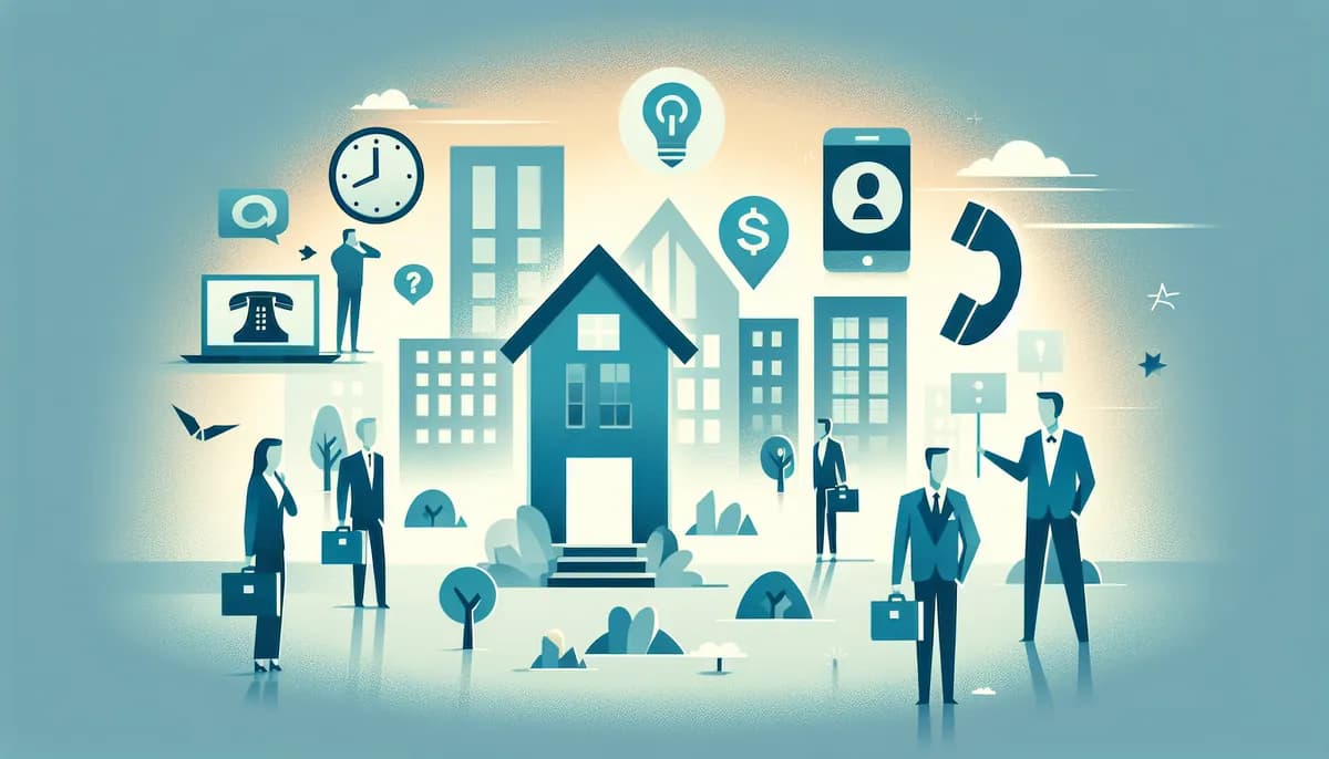 Illustration showing real estate emergency call management concepts for real estate agency businesses — visual guide to making callers feel valued and remembered
