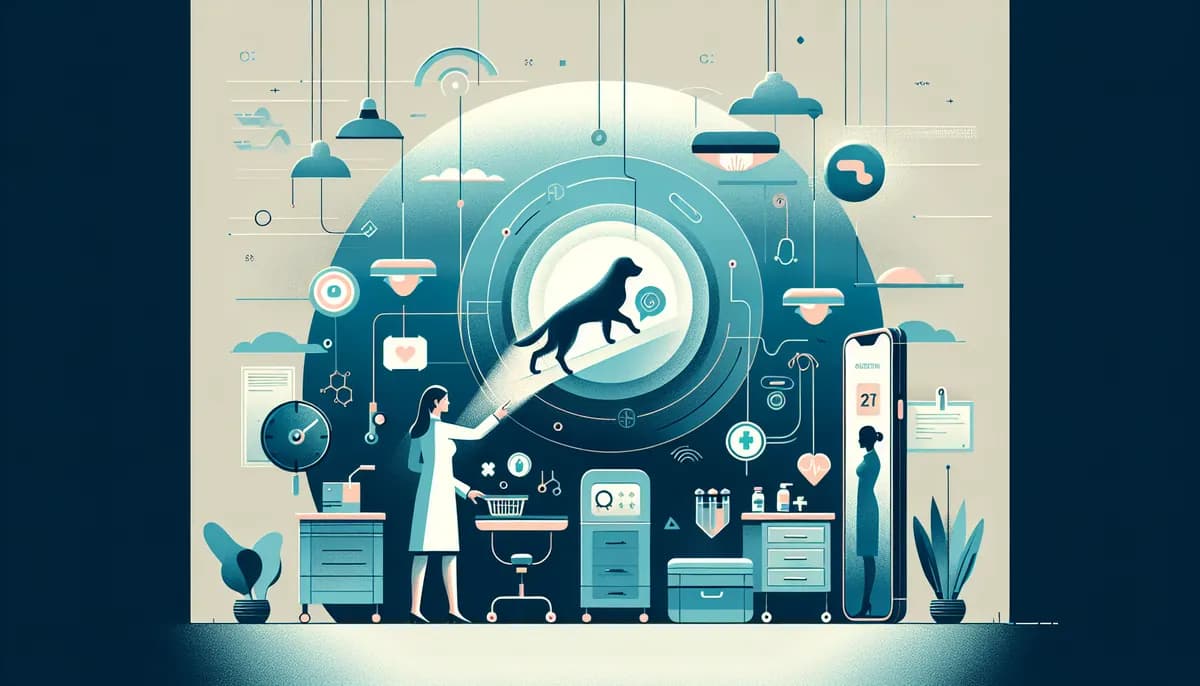 Illustration showing recover missed veterinary calls concepts for veterinary clinic businesses — visual guide to recover missed veterinary calls