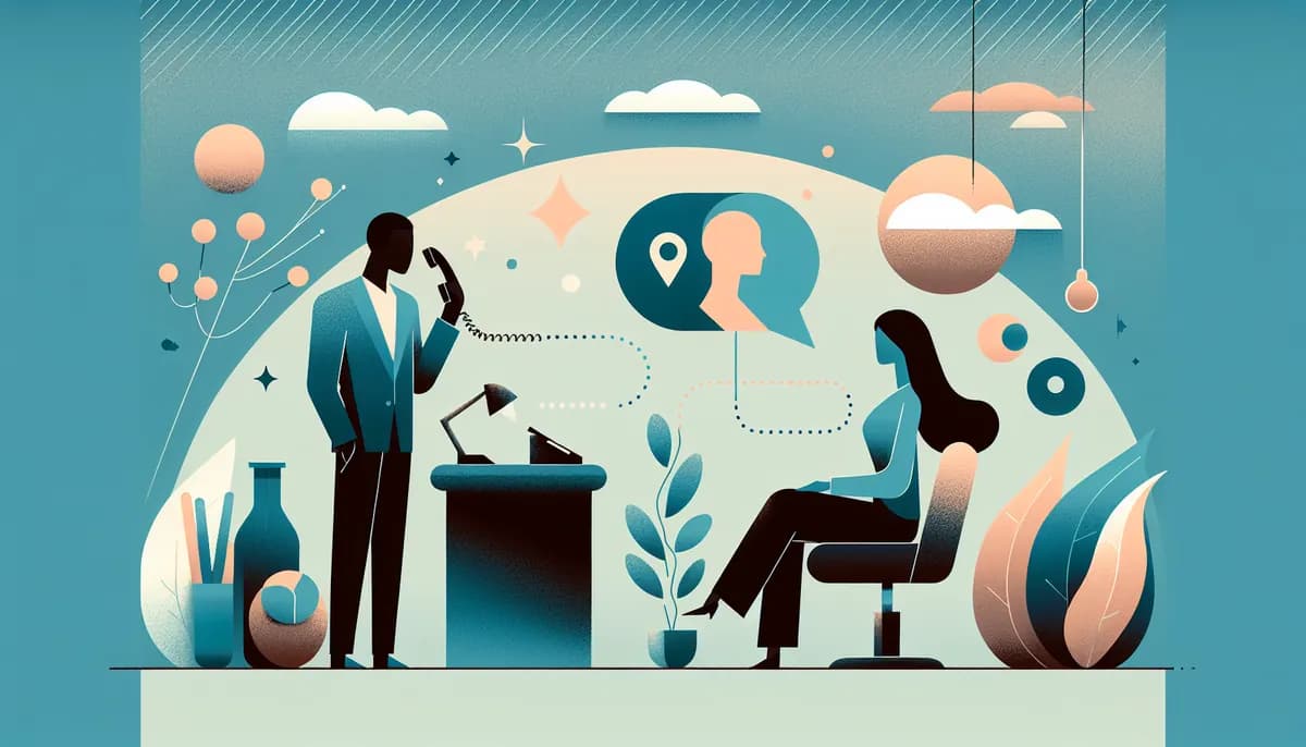 Illustration showing salon client retention concepts for hair salon businesses — visual guide to using phone interactions to build loyalty