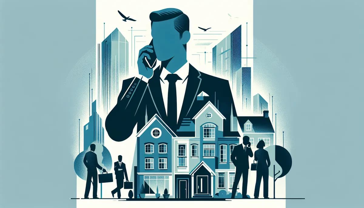 Illustration showing real estate personalized phone service concepts for real estate agency businesses — visual guide to capturing leads when the office is closed