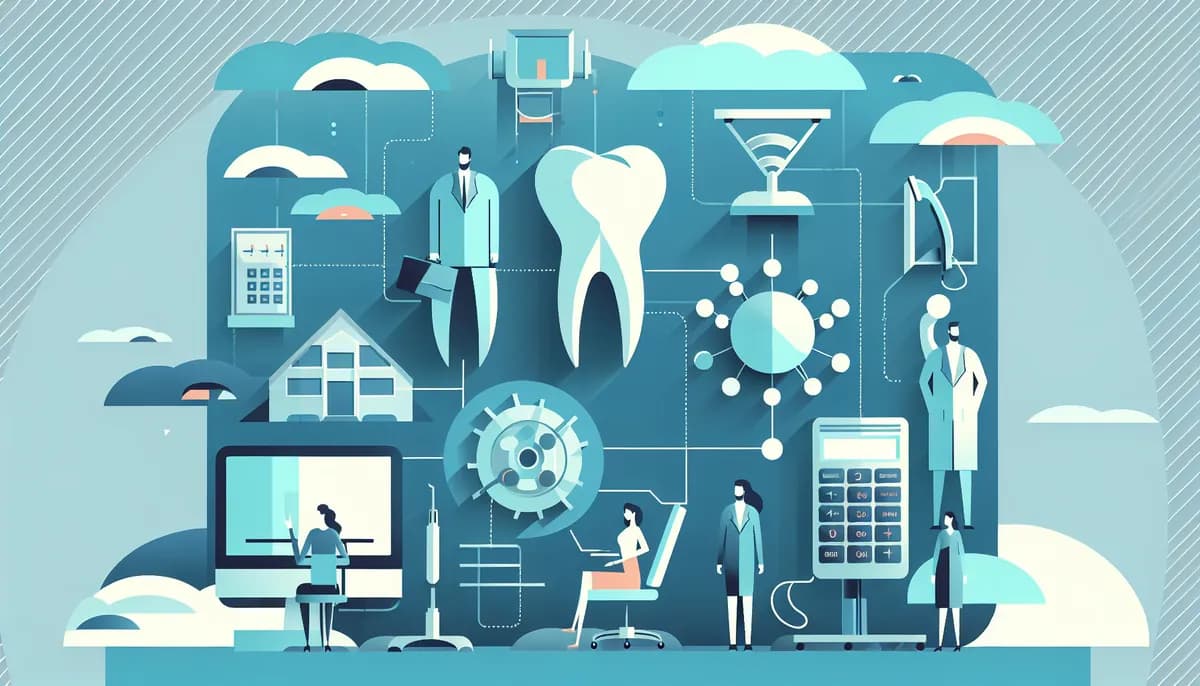 Illustration showing multi location dental phone system concepts for dental practice businesses — visual guide to centralizing phone handling across multiple locations