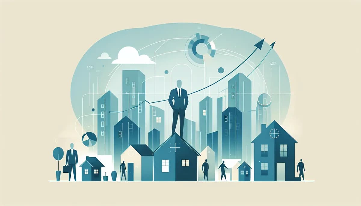Illustration showing scaling real estate agency concepts for real estate agency businesses — visual guide to growing capacity without adding front desk staff