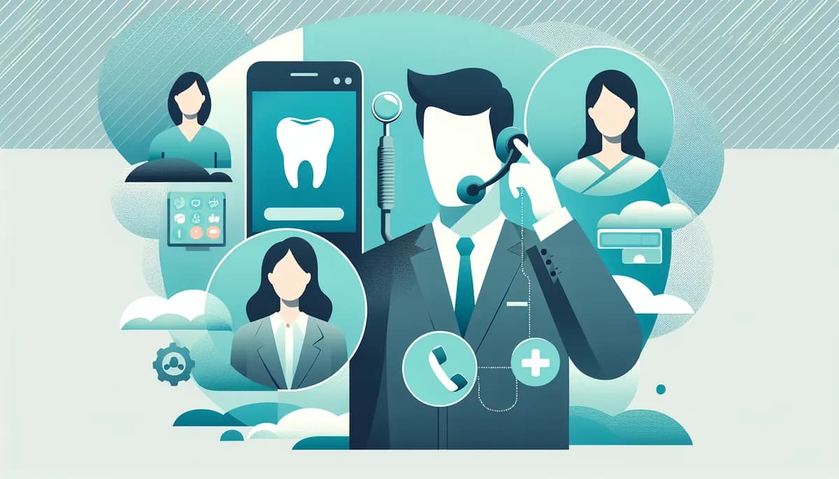 Illustration showing multilingual dental phone support concepts for dental practice businesses — visual guide to serving diverse communities in their language