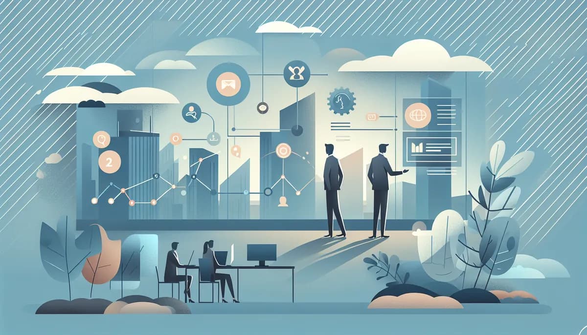 Illustration showing real estate onboarding calls concepts for real estate agency businesses — visual guide to using phone interactions to build loyalty