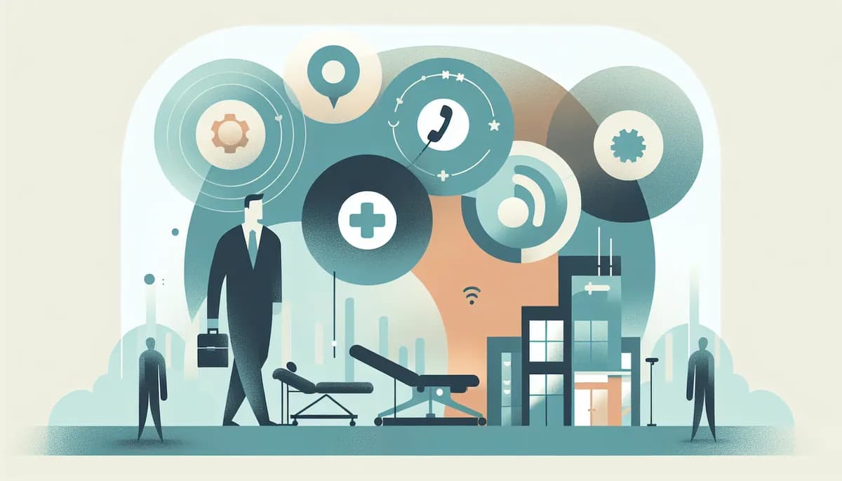 Illustration showing streamline therapy clinic operations concepts for physical therapy clinic businesses — visual guide to reducing overhead while maintaining service quality