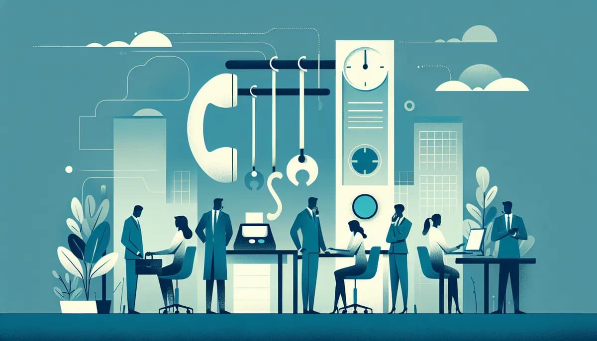 Illustration showing after-hours call handling concepts for physical therapy clinic businesses — visual guide to after-hours call handling