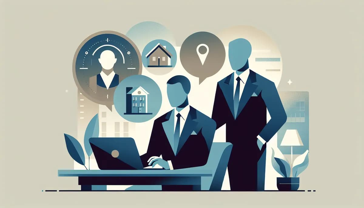 Illustration showing real estate agency callback management concepts for real estate agency businesses — visual guide to eliminating hold times and call queues