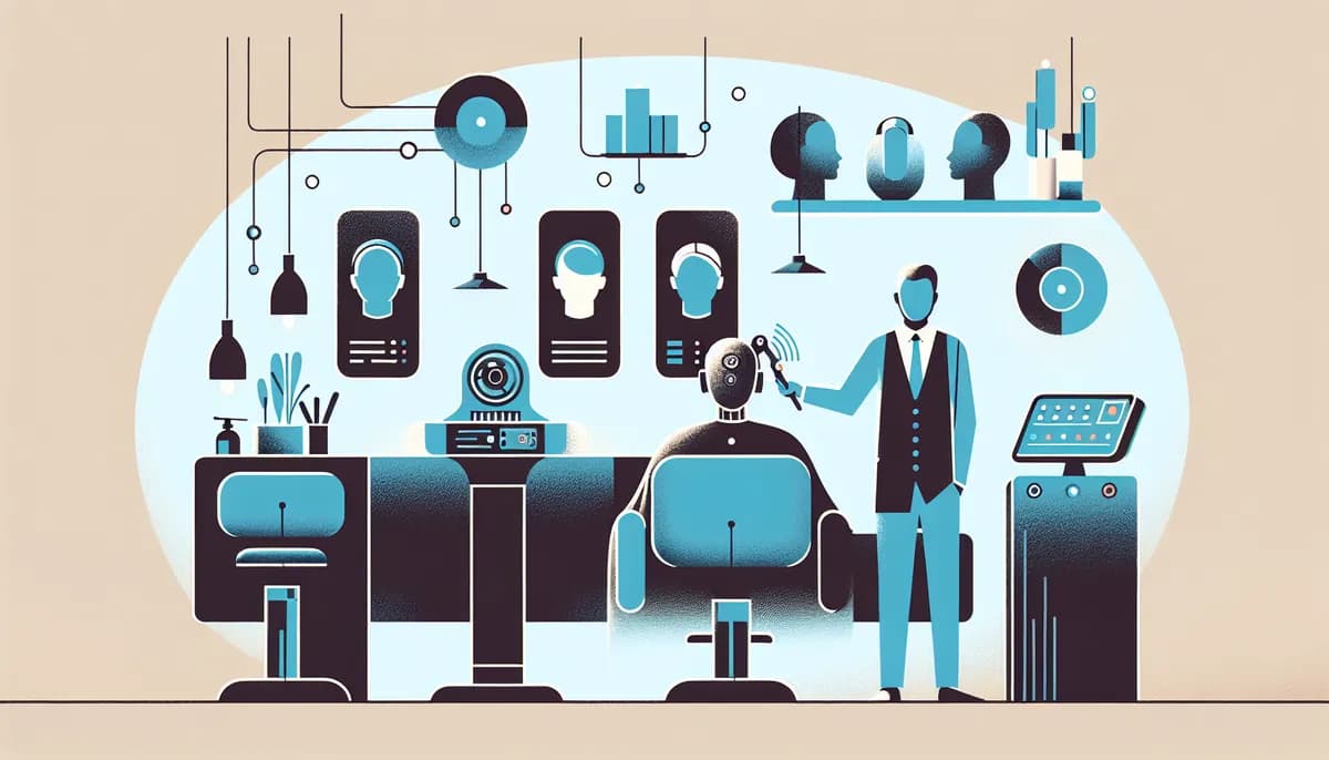 Illustration showing ai receptionists for hair salons concepts for hair salon businesses — visual guide to ai receptionists for hair salons