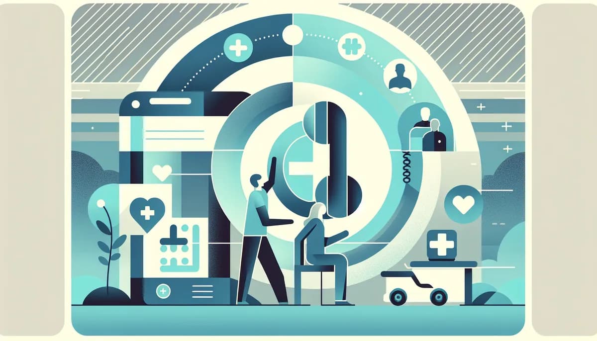 Illustration showing physical therapy clinic phone skills concepts for physical therapy clinic businesses — visual guide to handling custom requirements and accommodations