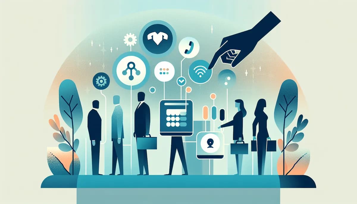 Illustration showing implementing ai phone systems concepts for physical therapy clinic businesses — visual guide to where phone communication is heading for small businesses