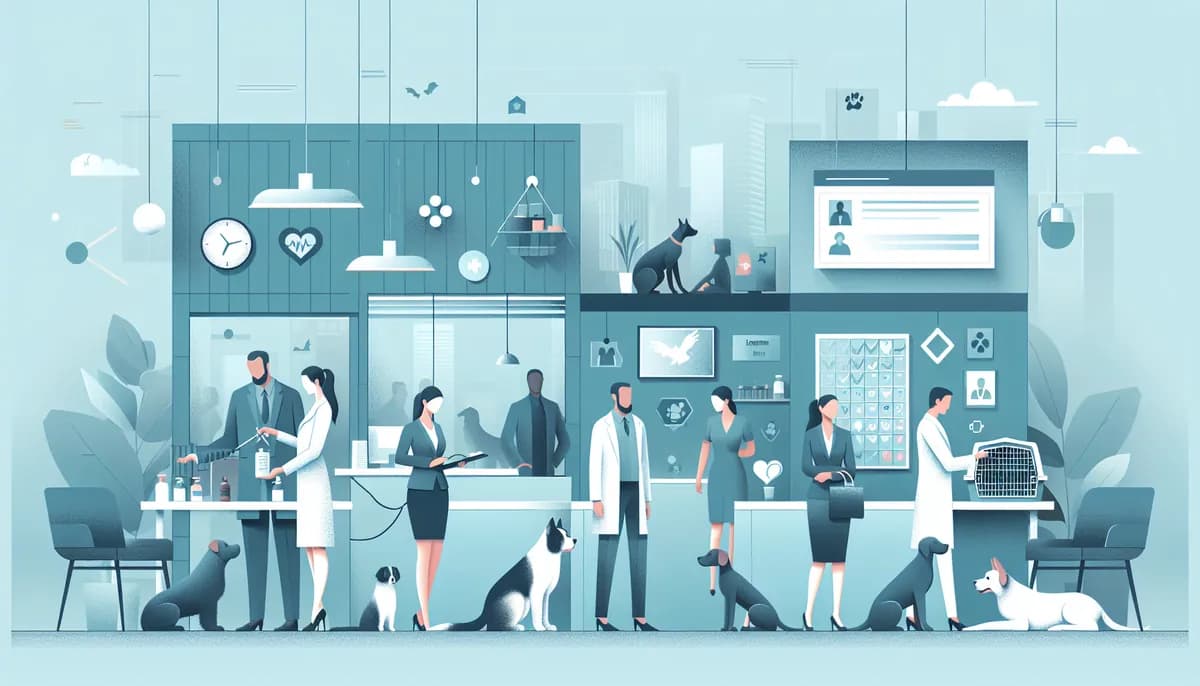 Illustration showing veterinary clinic complaint handling concepts for veterinary clinic businesses — visual guide to serving diverse communities in their language