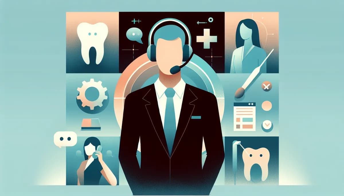 Illustration showing dental complaint phone handling concepts for dental practice businesses — visual guide to turning negative calls into positive outcomes