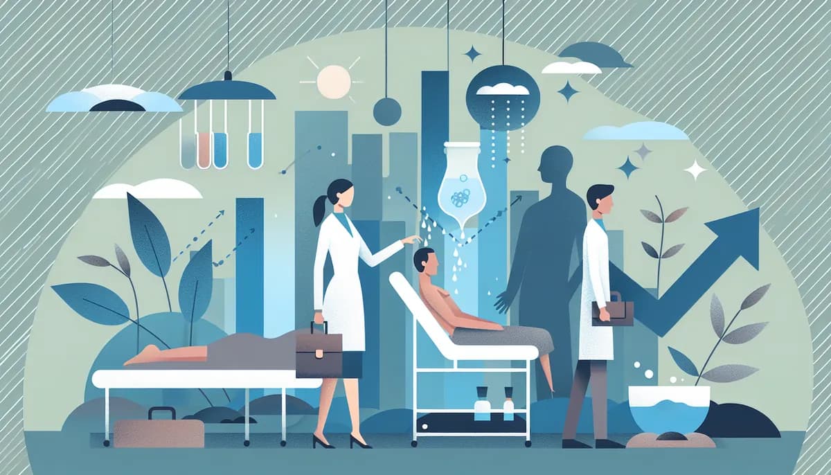 Illustration showing scale med spa operations concepts for med spa businesses — visual guide to preparing for seasonal spikes in customer inquiries