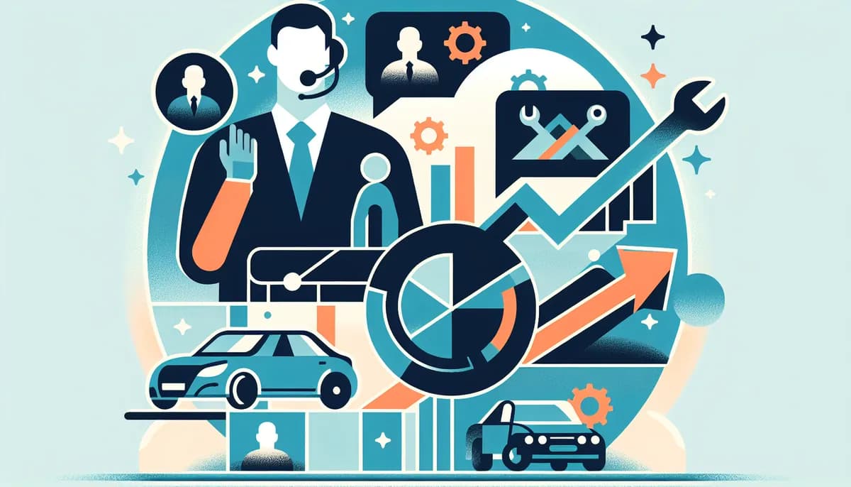 Illustration showing auto repair shop market expansion concepts for auto repair shop businesses — visual guide to turning more inquiries into booked appointments