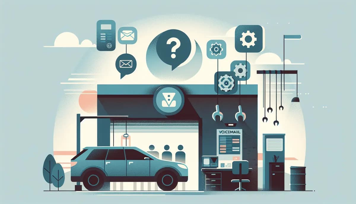 Illustration showing auto repair voicemail alternatives concepts for auto repair shop businesses — visual guide to how ai phone systems transform small businesses