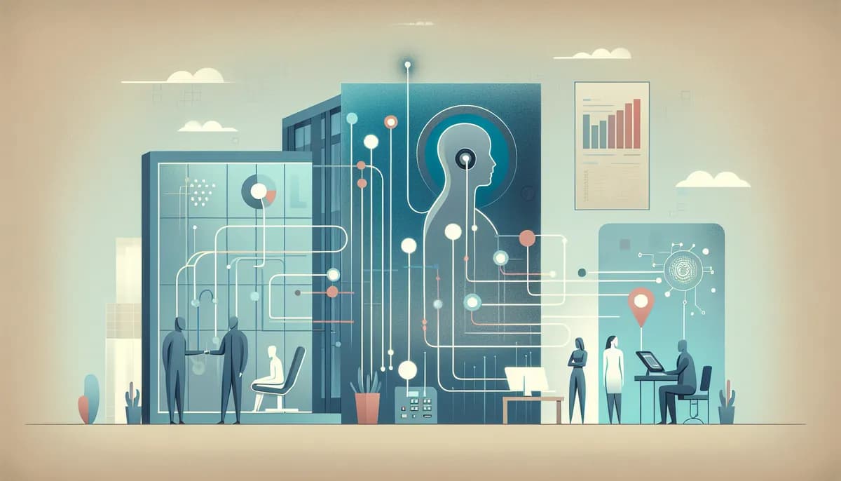 Illustration showing ai call analytics for clinics concepts for physical therapy clinic businesses — visual guide to linking phone calls to customer records automatically