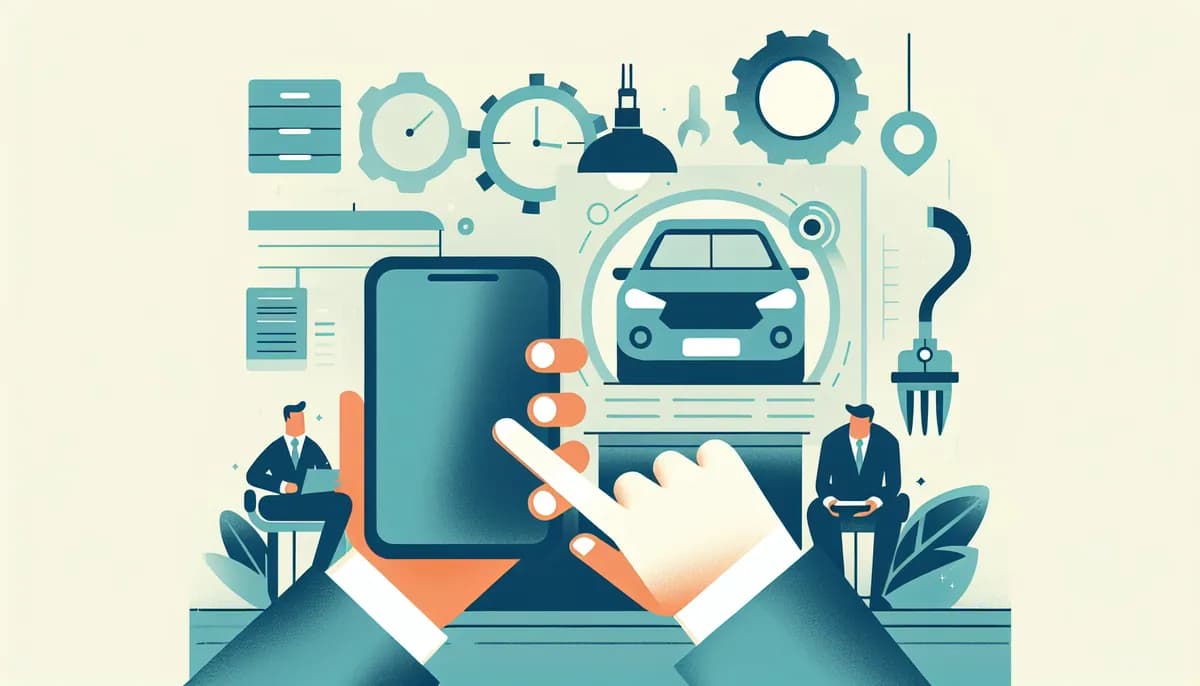 Illustration showing consistent phone experience auto repair concepts for auto repair shop businesses — visual guide to serving diverse communities in their language