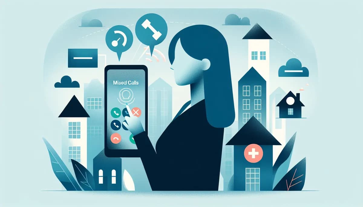Illustration showing real estate agency missed calls concepts for real estate agency businesses — visual guide to how to reduce scheduling friction and fill more slots